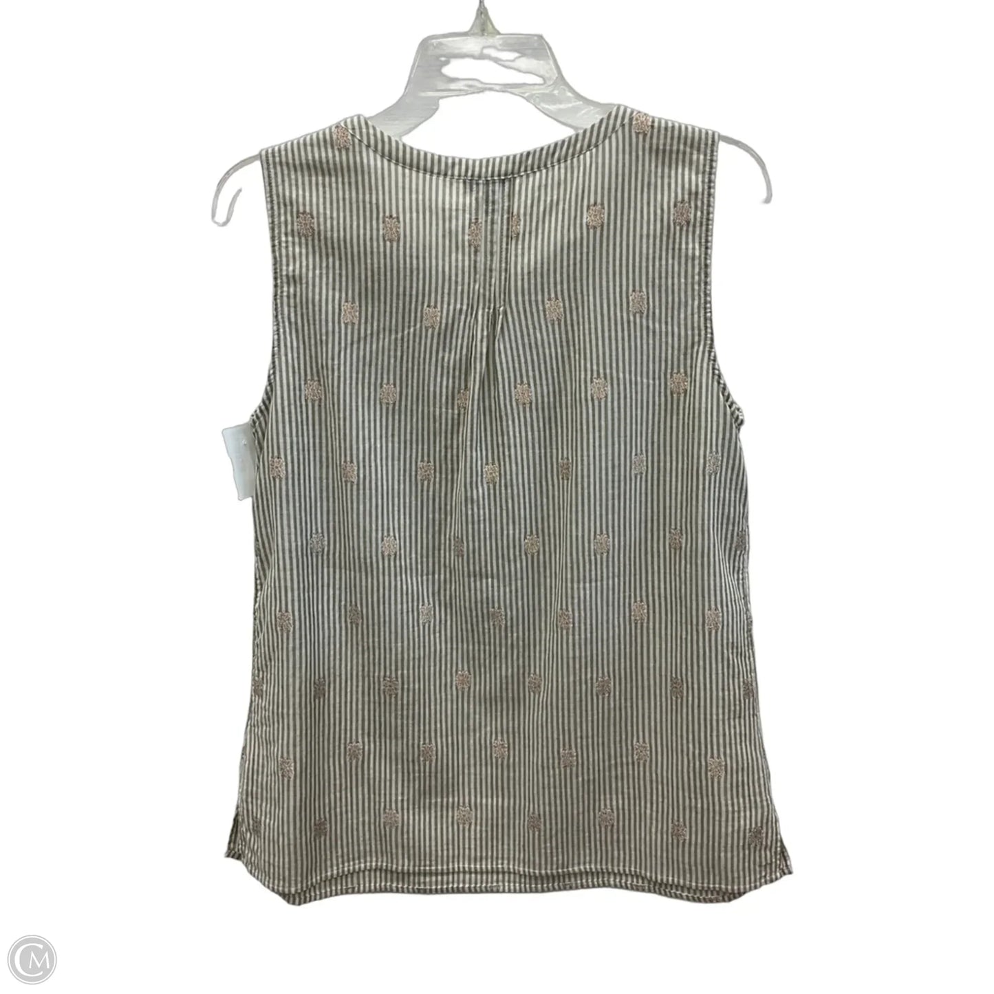 Top Sleeveless By Talbots In Beige, Size: M
