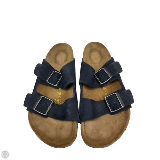 Sandals Flats By Birkenstock In Black, Size: 9.5