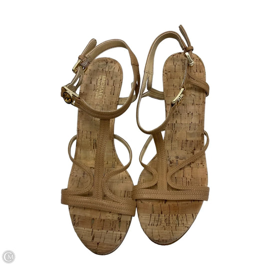 Sandals Heels Block By Michael By Michael Kors In Brown, Size: 8