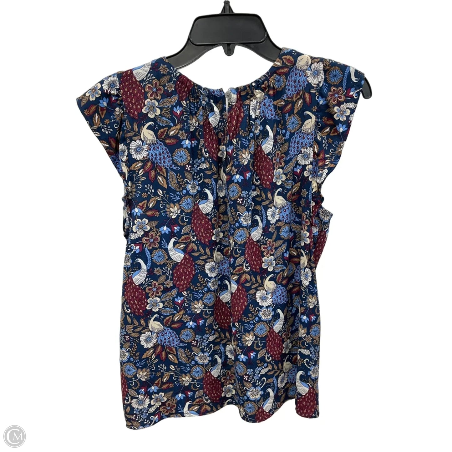 Top Short Sleeve By Loft In Blue, Size: S