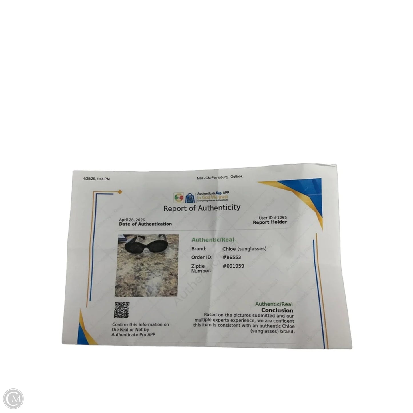 Sunglasses Luxury Designer By Chloe