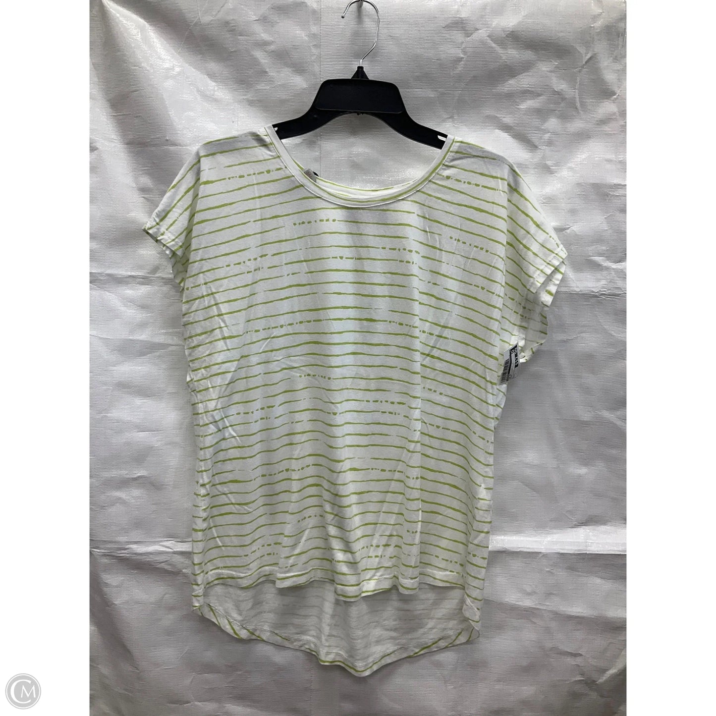 Top Short Sleeve By Chicos In Green, Size: L