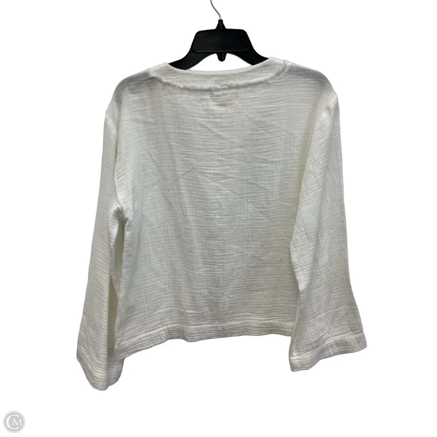 Top Long Sleeve By Cloth & Stone In White, Size: S