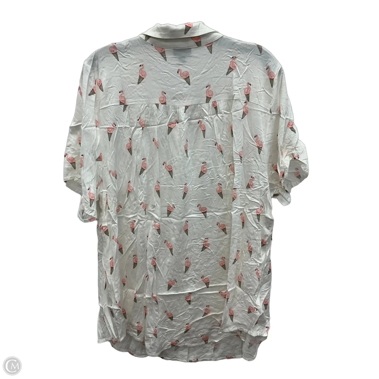 Blouse Short Sleeve By Torrid In White, Size: 3x