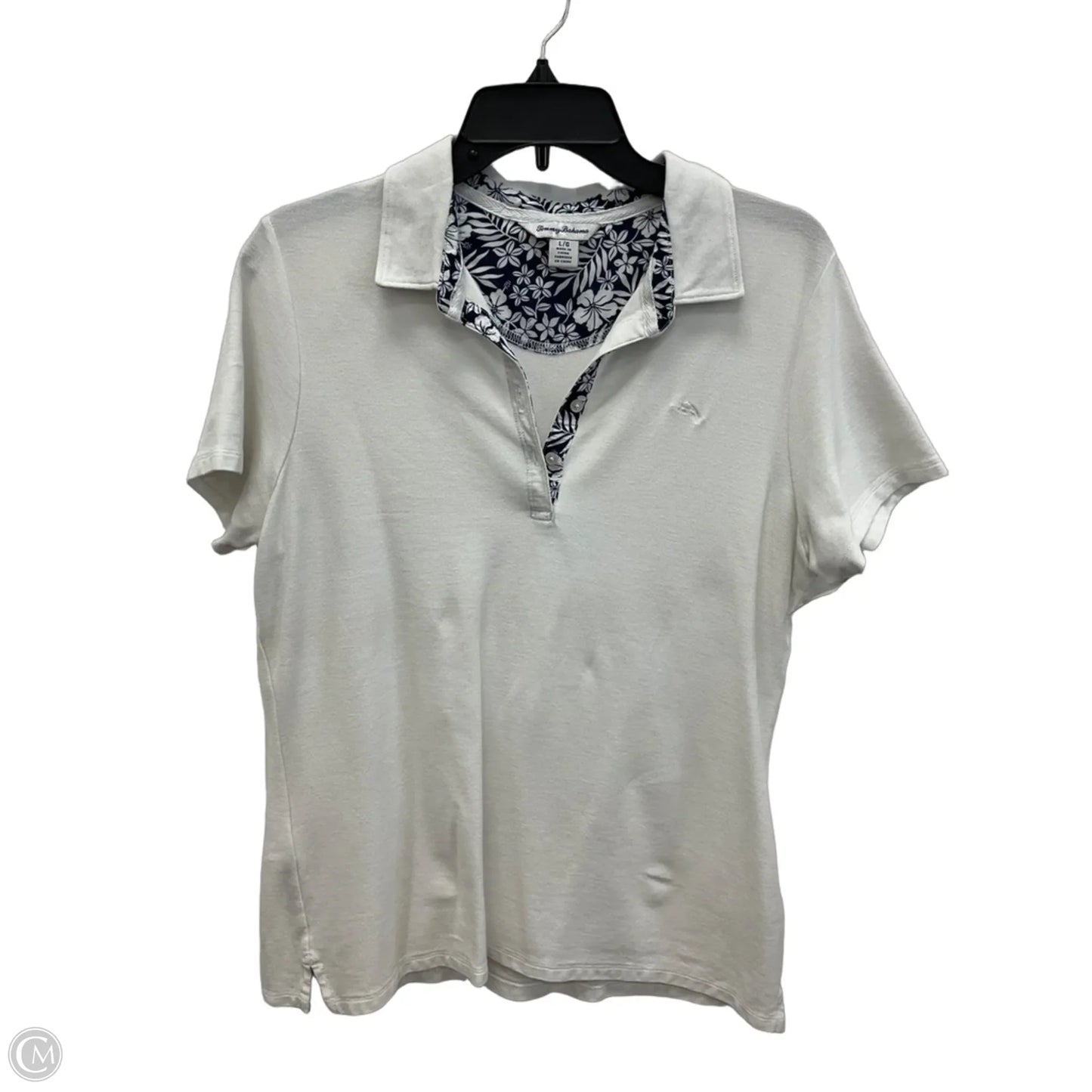 Top Short Sleeve By Tommy Bahama In White, Size: L