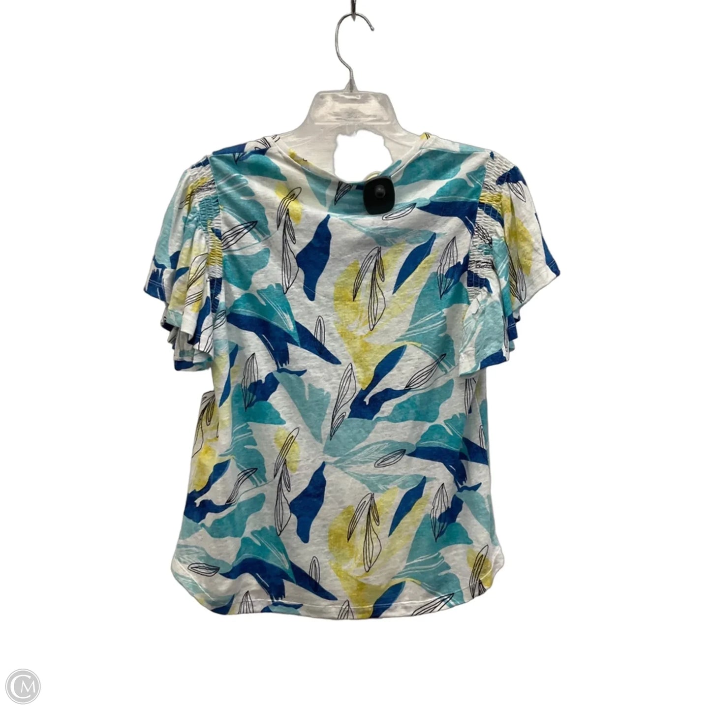 Top Short Sleeve By Chicos In Blue, Size: M
