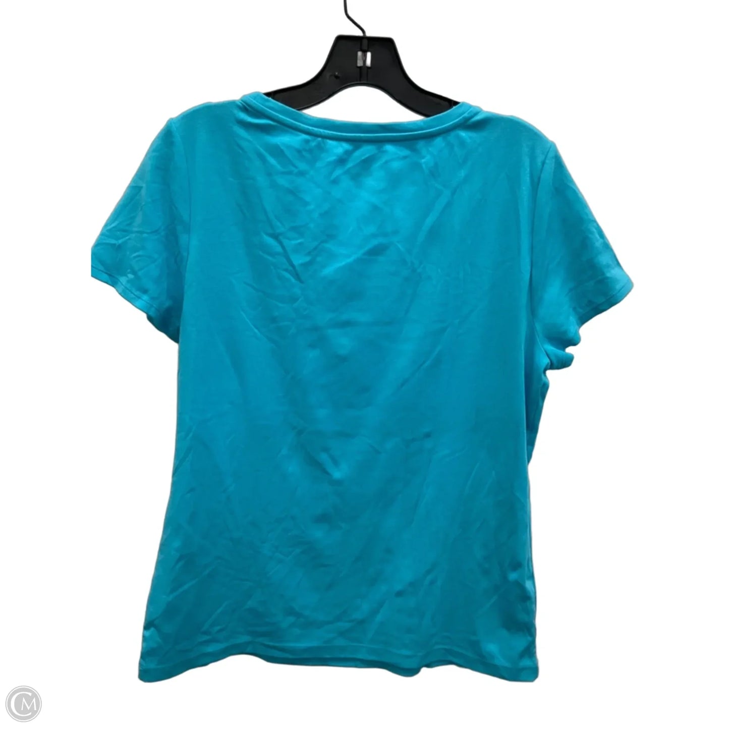 Top Short Sleeve Designer By Lilly Pulitzer In Blue, Size: Xl