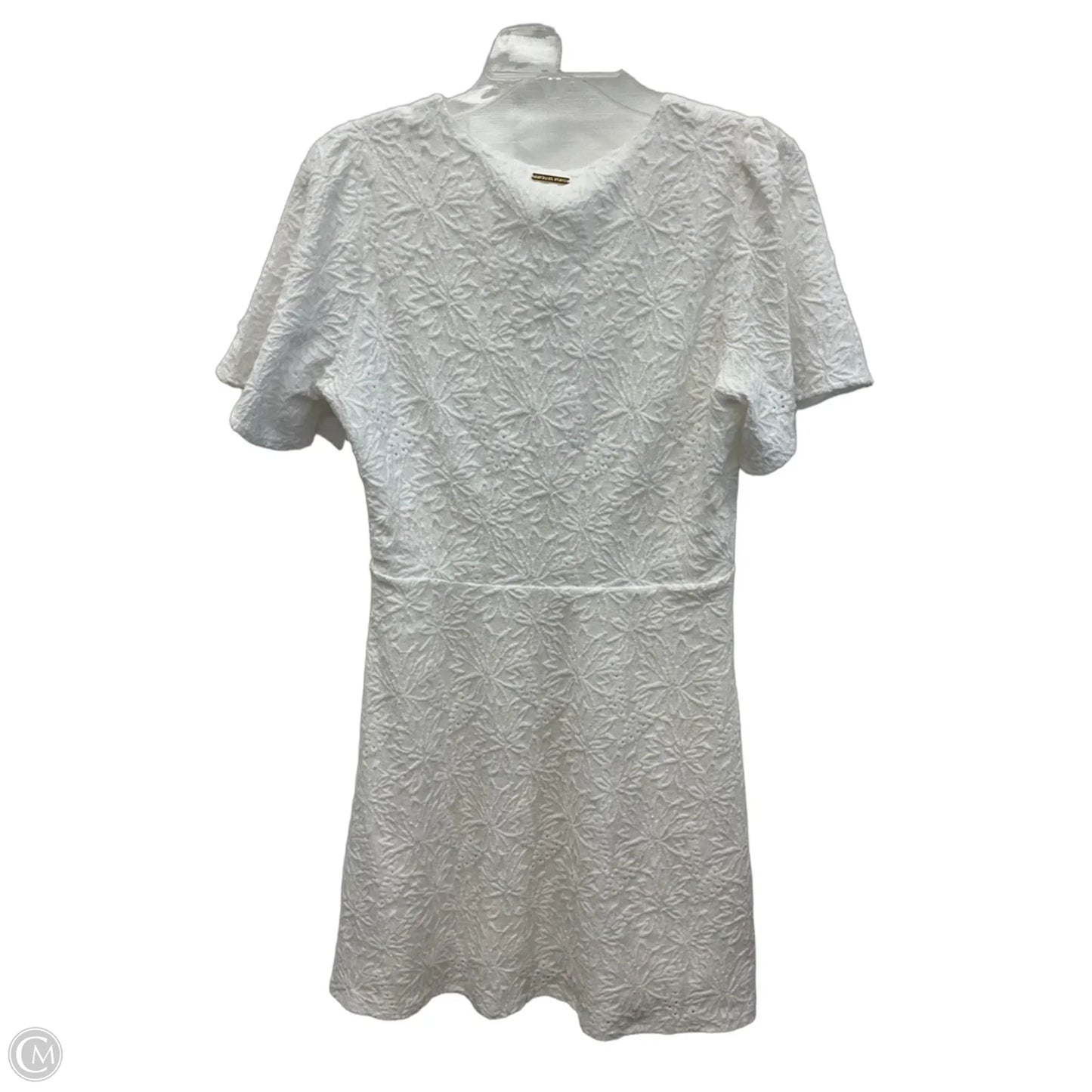 Dress Designer By Michael Kors Collection In White, Size: M