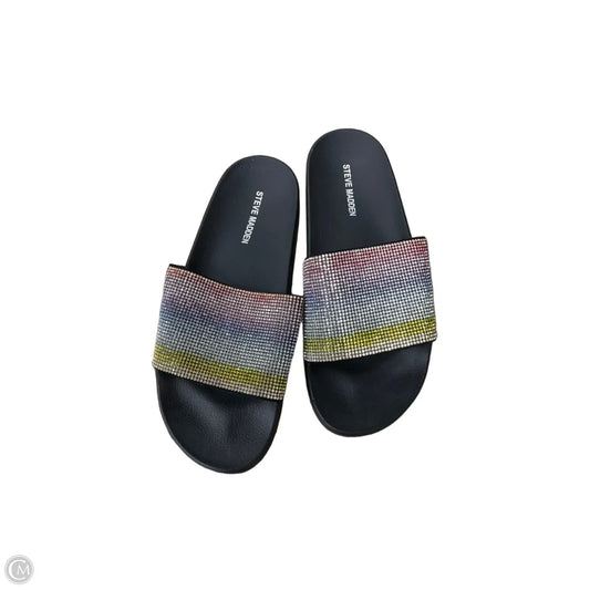 Sandals Flats By Steve Madden In Rainbow Print, Size: 10