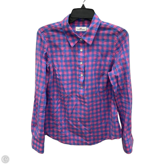 Top Long Sleeve By Vineyard Vines In Pink, Size: S