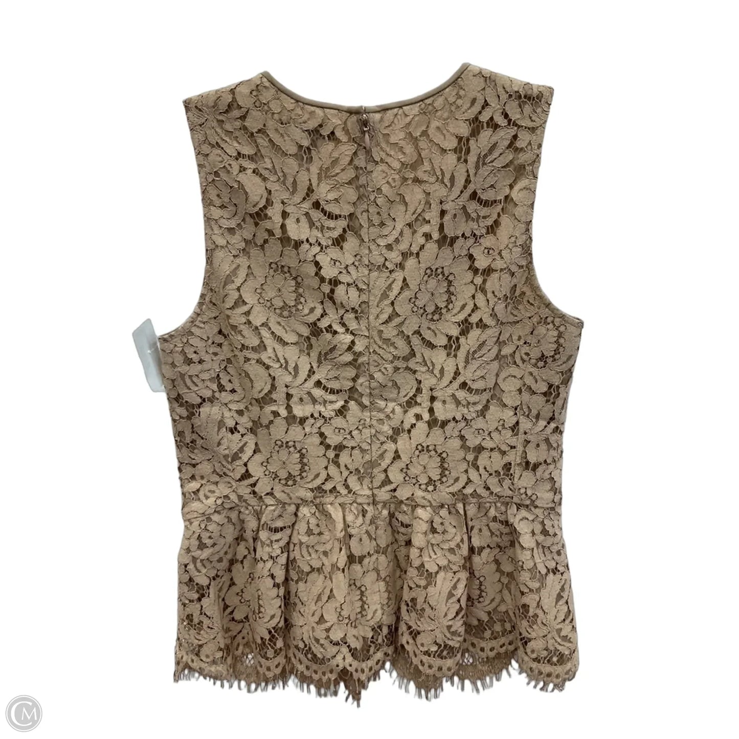 Top Sleeveless By J. Crew In Beige, Size: S