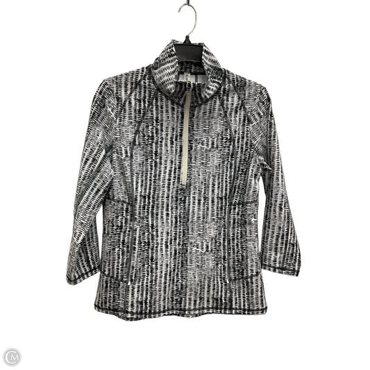 Athletic Jacket By Kinesis In Black & White, Size: S