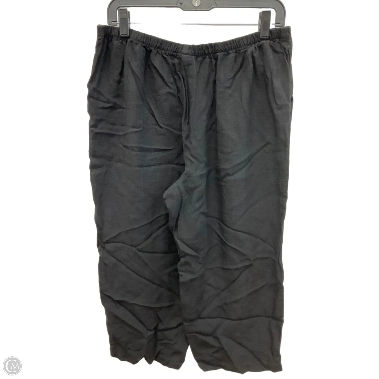 Pants Linen By Eileen Fisher In Black, Size: L