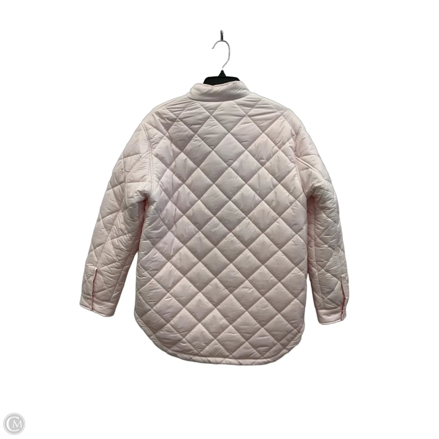 Jacket Puffer & Quilted By Karen Kane In Pink, Size: M