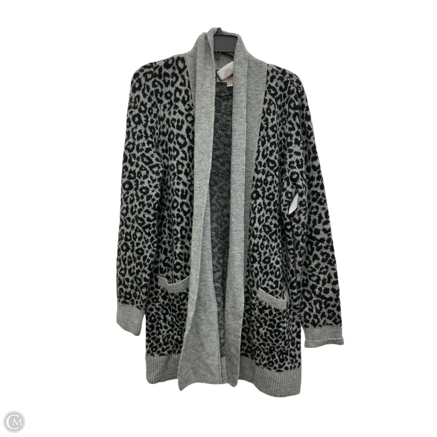 Cardigan By Loft In Animal Print, Size: L