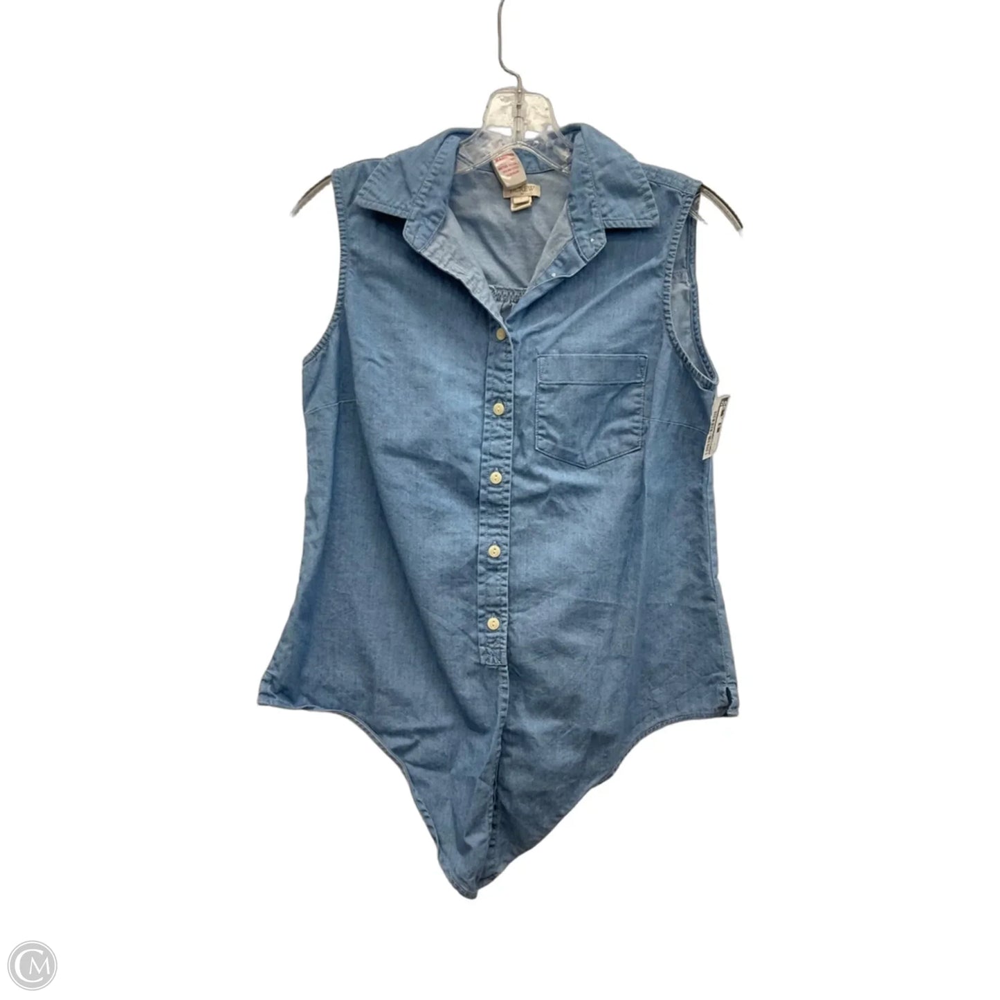 Top Sleeveless By J. Crew In Blue, Size: S