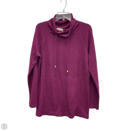 Top Long Sleeve By St Johns Bay In Purple, Size: L