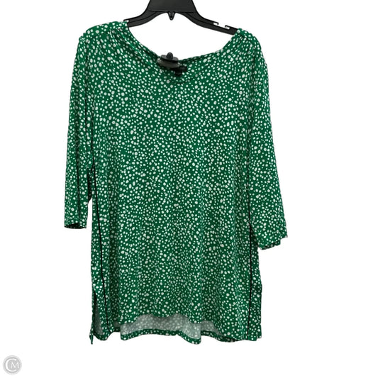 Tunic Short Sleeve By J. Jill In Green, Size: M