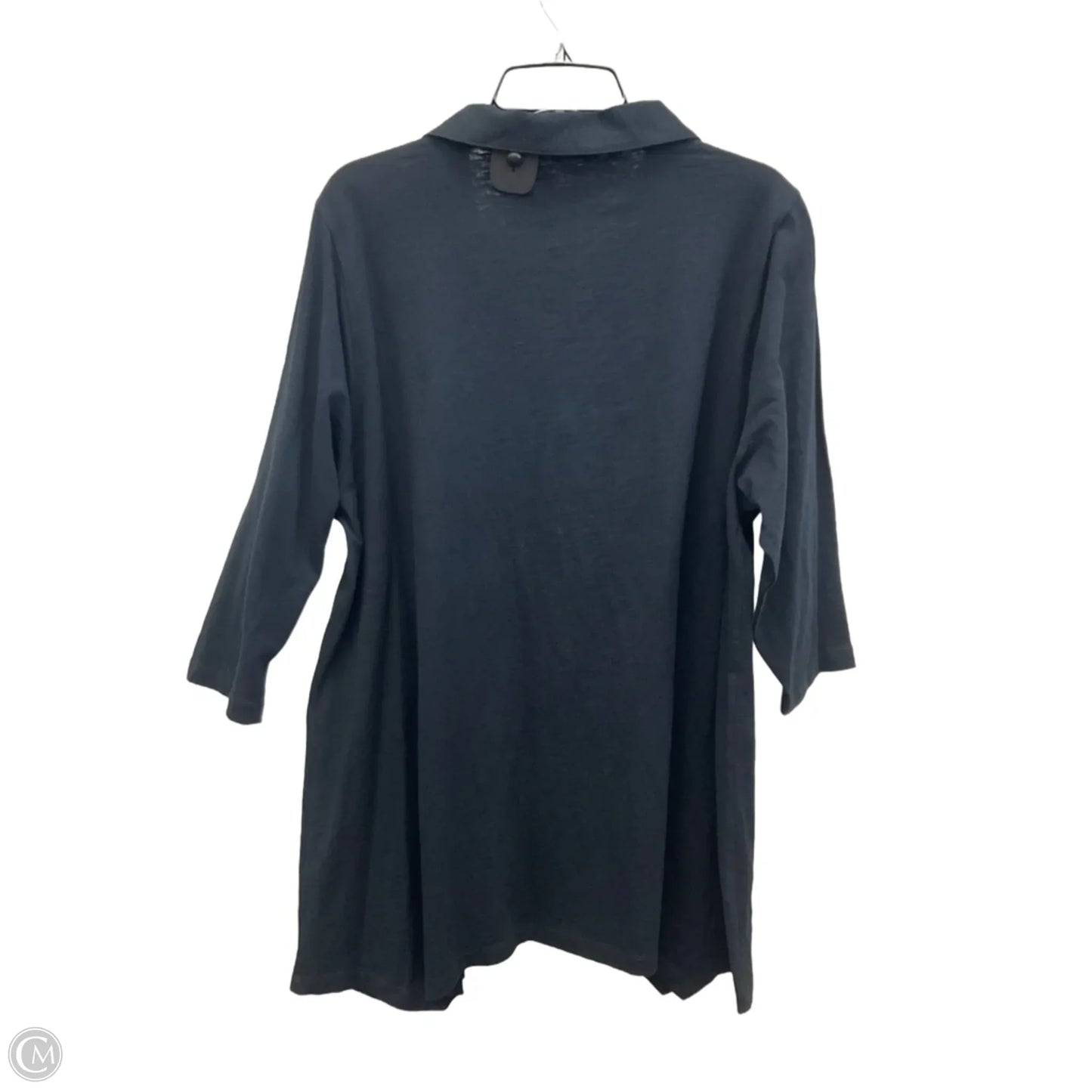 Tunic 3/4 Sleeve By Soft Surroundings In Black, Size: 2x
