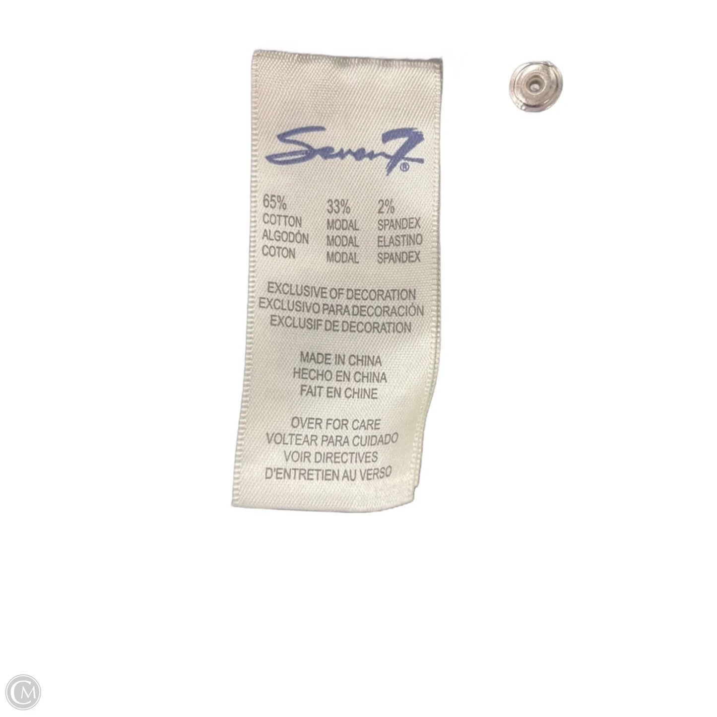 Jeans Skinny By Seven 7 In Camouflage Print, Size: 12