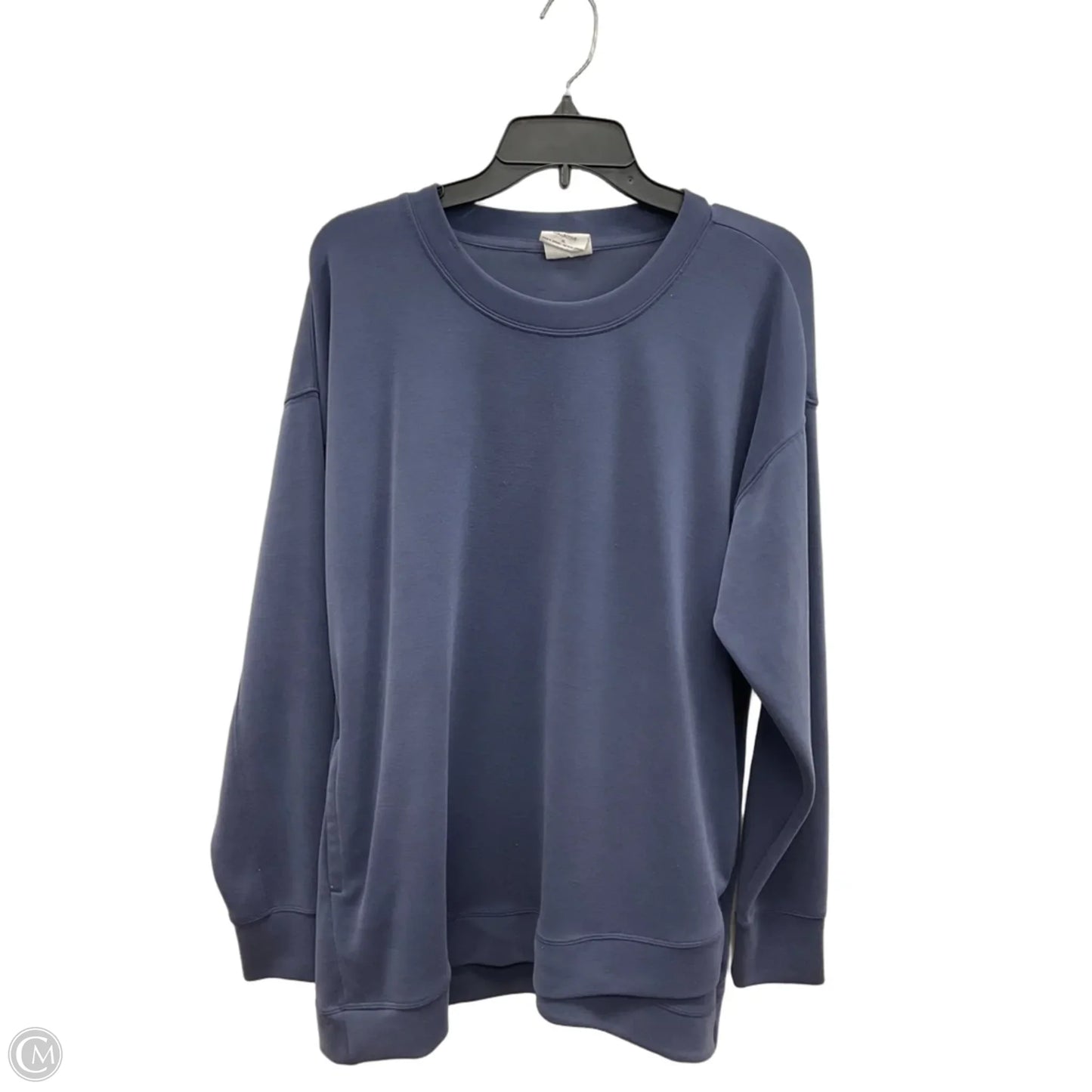 Athletic Sweatshirt Crewneck By Sage In Blue, Size: Xl