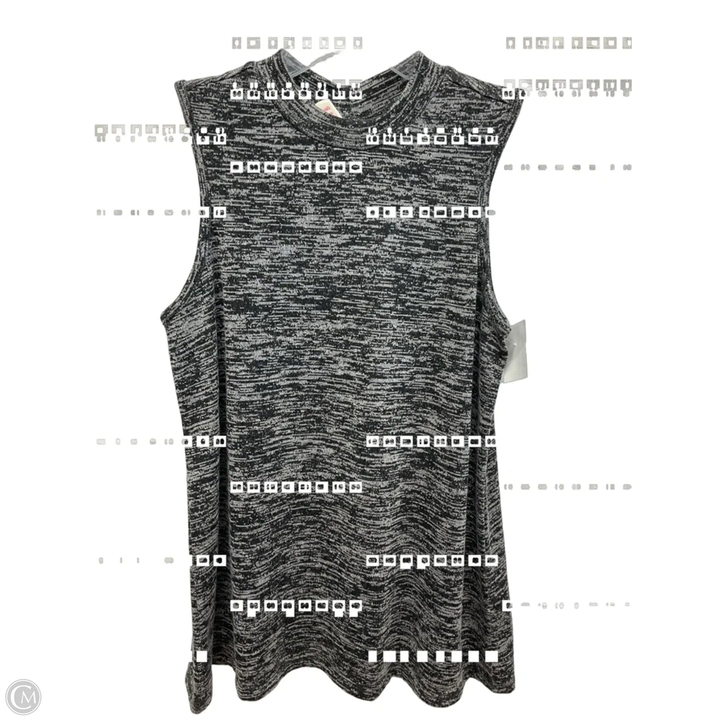 Top Sleeveless By Cato In Grey, Size: M