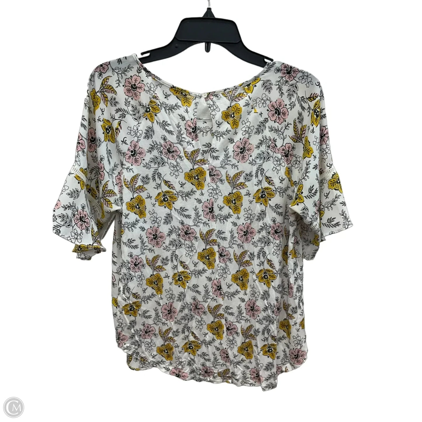 Top Short Sleeve By Loft In White, Size: S