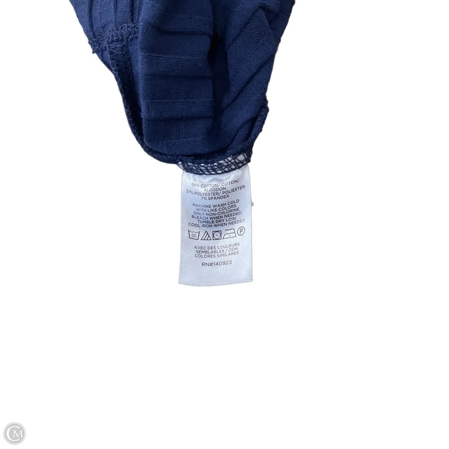 Top 3/4 Sleeve Basic By Loft In Navy, Size: L