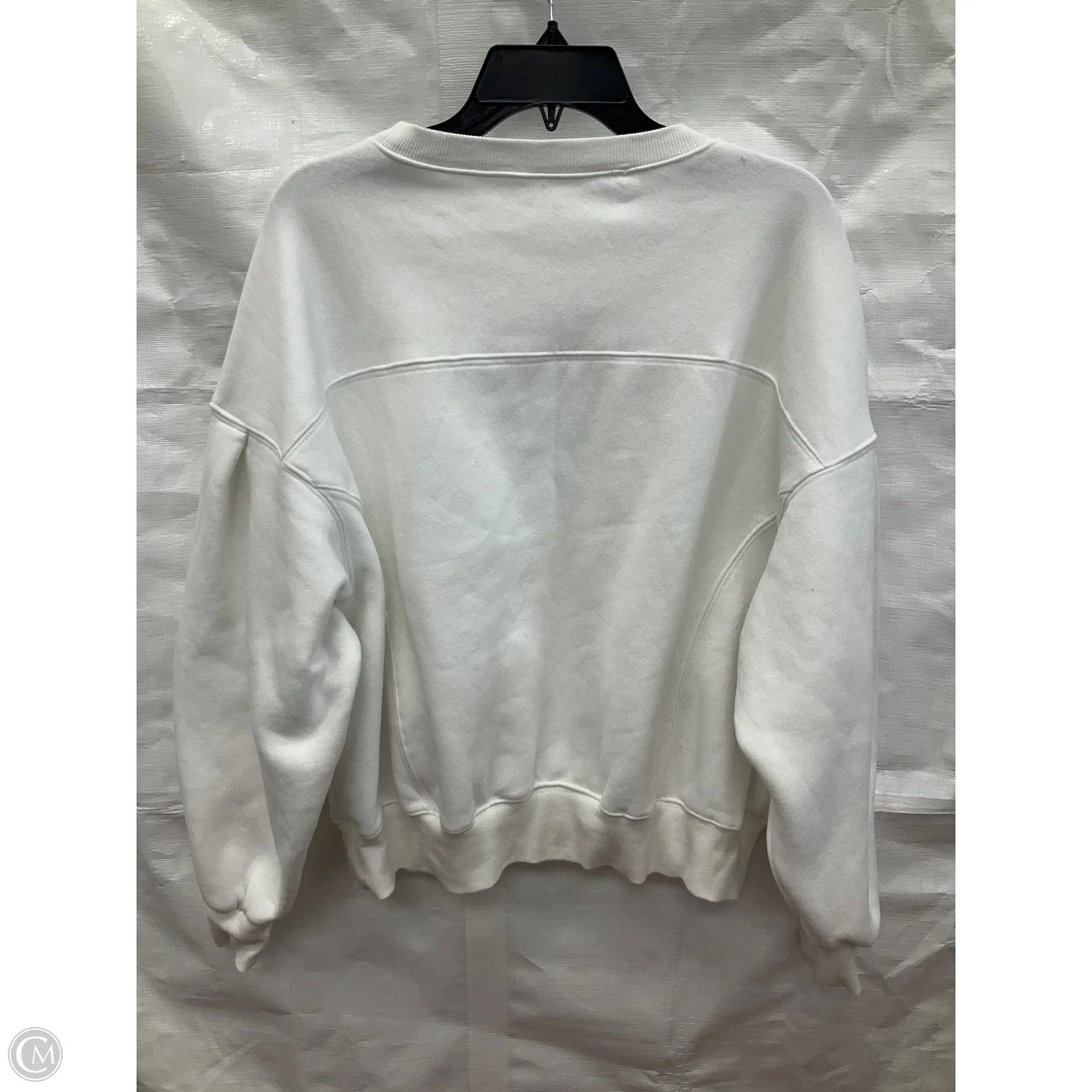 Athletic Sweatshirt Crewneck By Cmf In White, Size: S