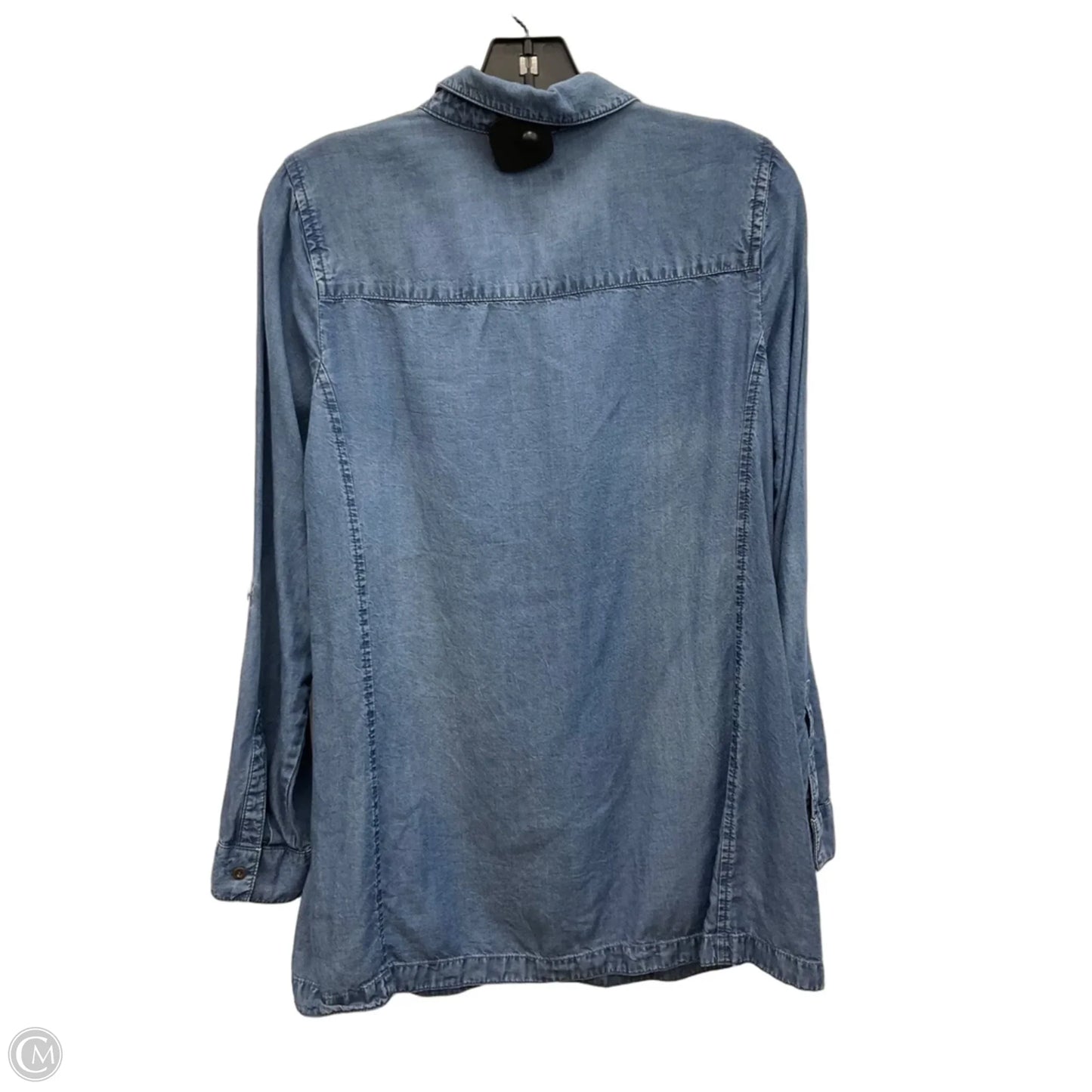 Top Long Sleeve By J. Jill In Blue Denim, Size: S