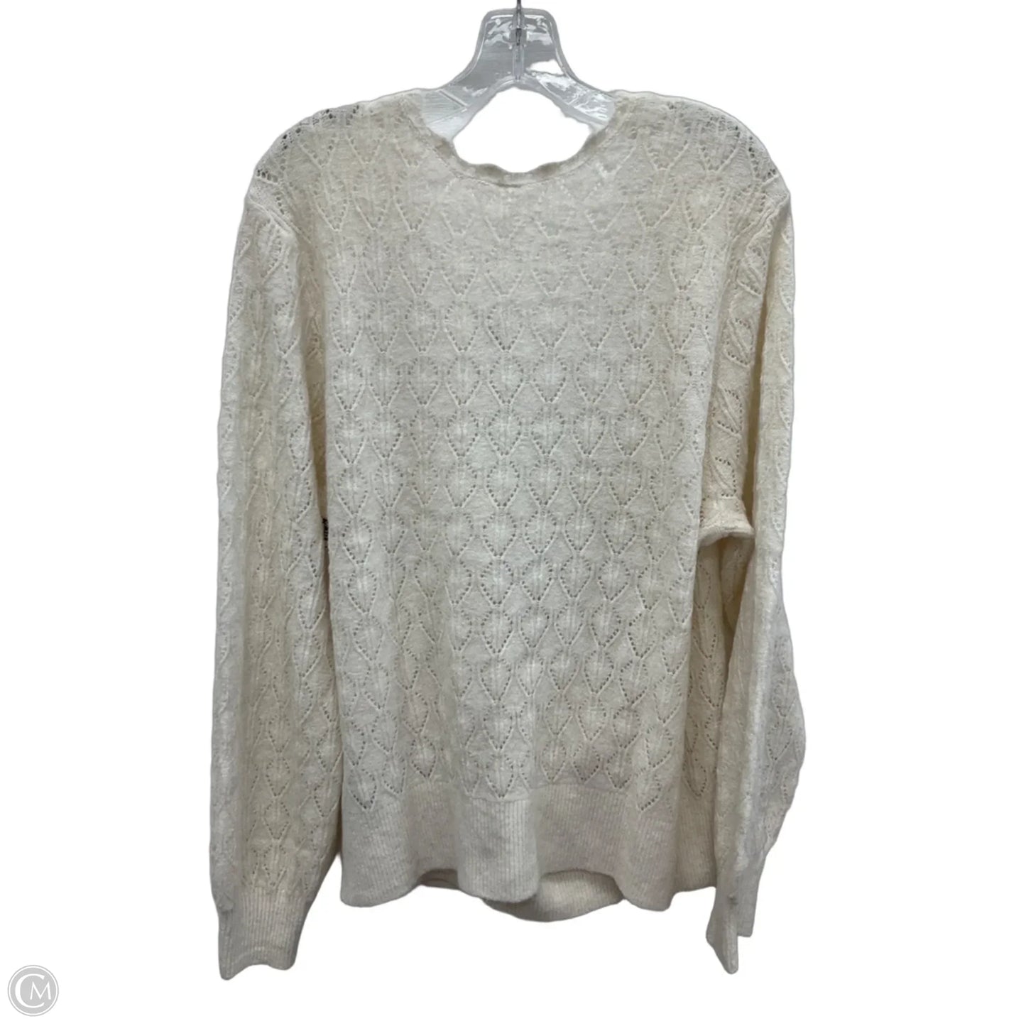 Top Long Sleeve By Old Navy In Cream, Size: Xl