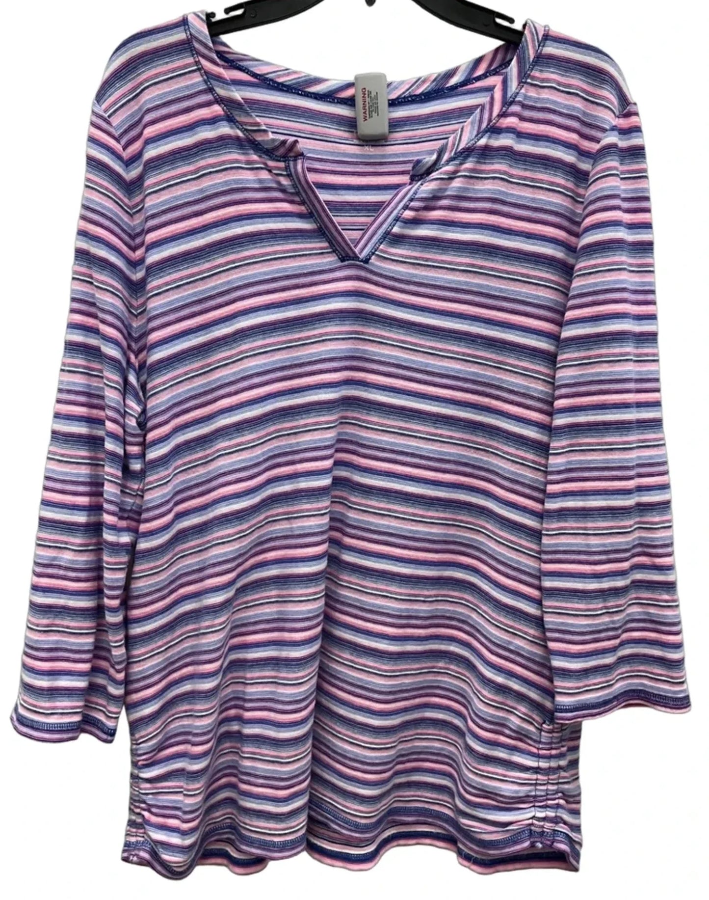Athletic Top Long Sleeve Crewneck By Talbots In Pink & Purple, Size: Xl