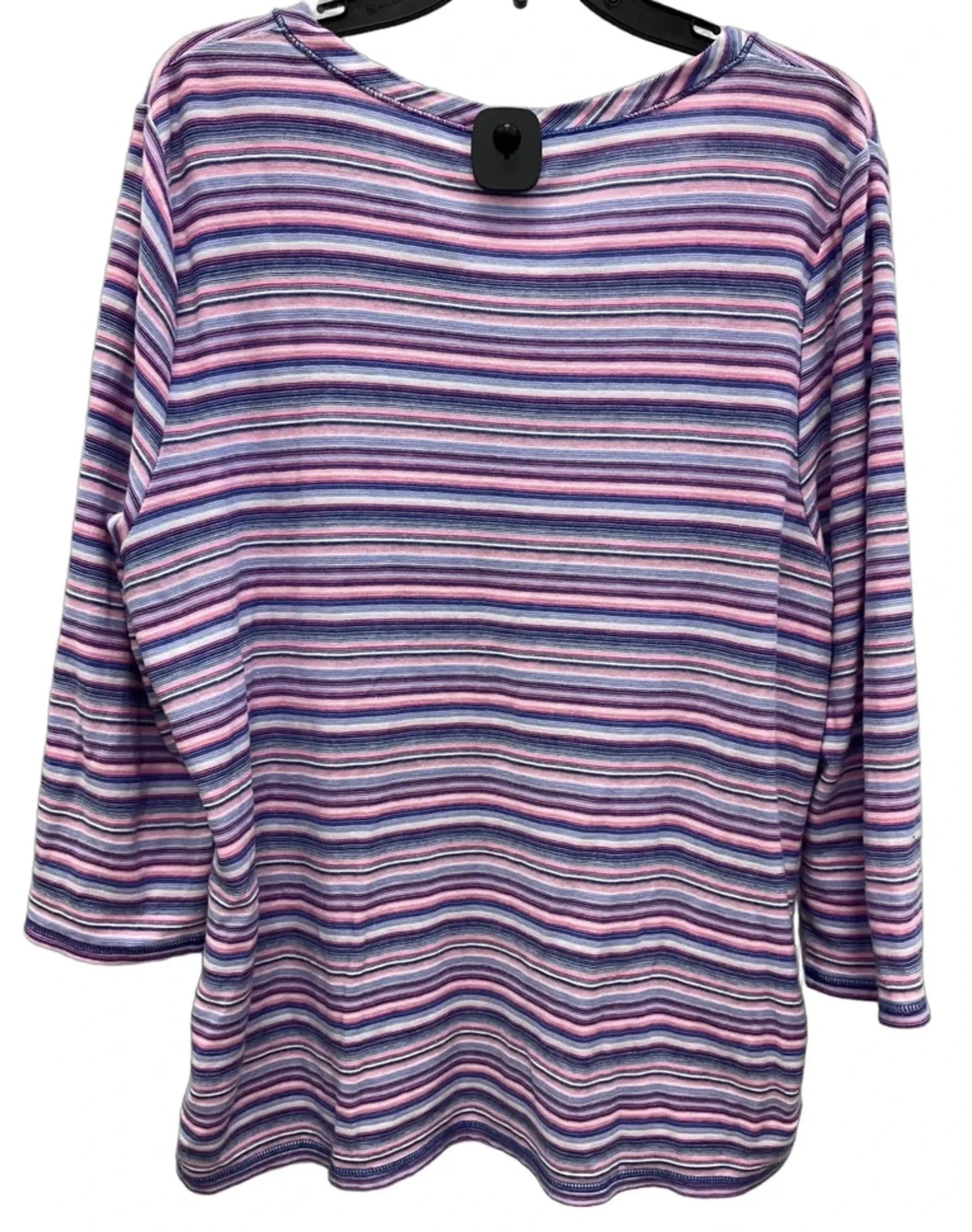 Athletic Top Long Sleeve Crewneck By Talbots In Pink & Purple, Size: Xl