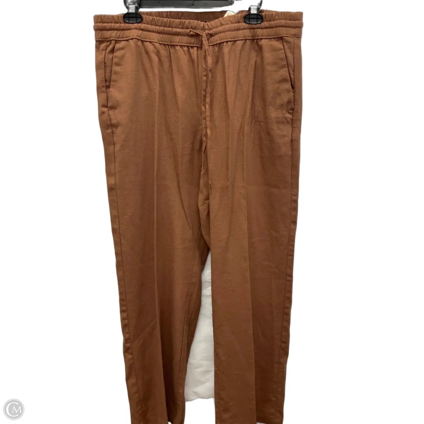 Pants Linen By Ann Taylor In Brown, Size: L