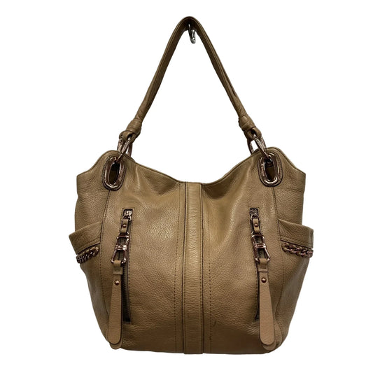 Handbag Leather By B. Makowsky, Size: Large