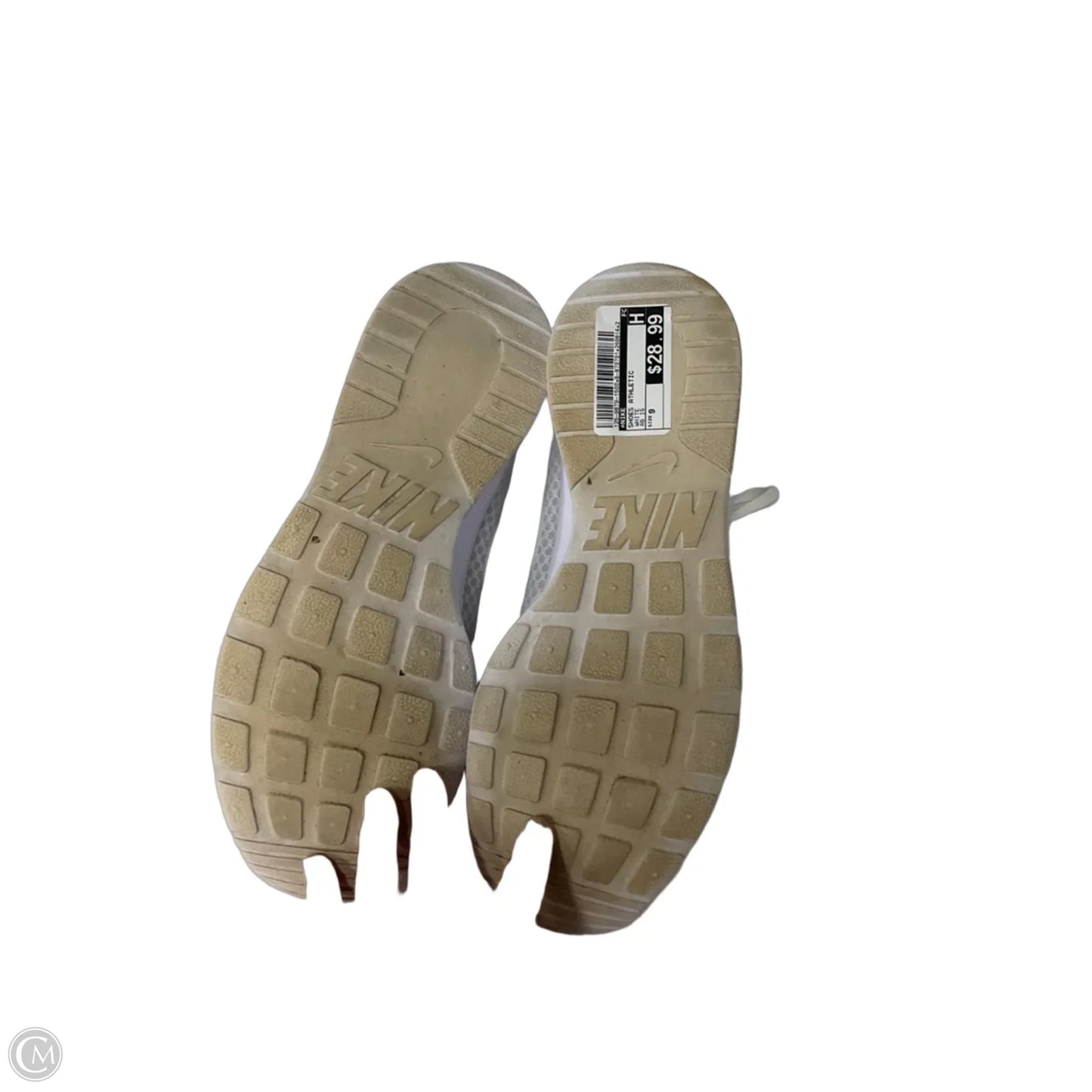 Shoes Athletic By Nike In White, Size: 9