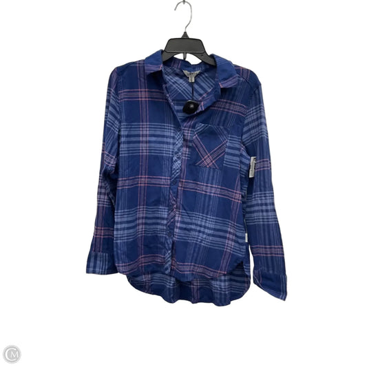 Blouse Long Sleeve By Orvis In Blue, Size: M