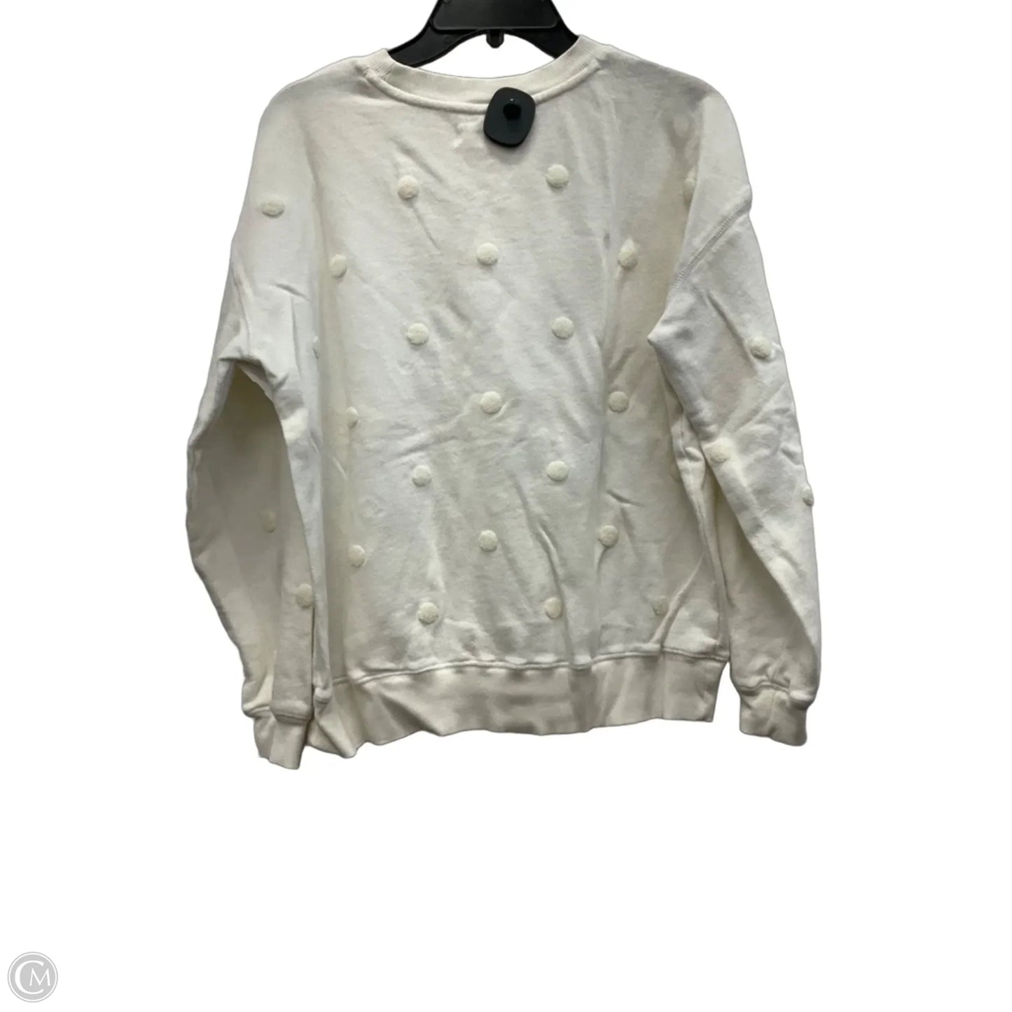 Athletic Sweatshirt Crewneck By Lou And Grey In White, Size: M