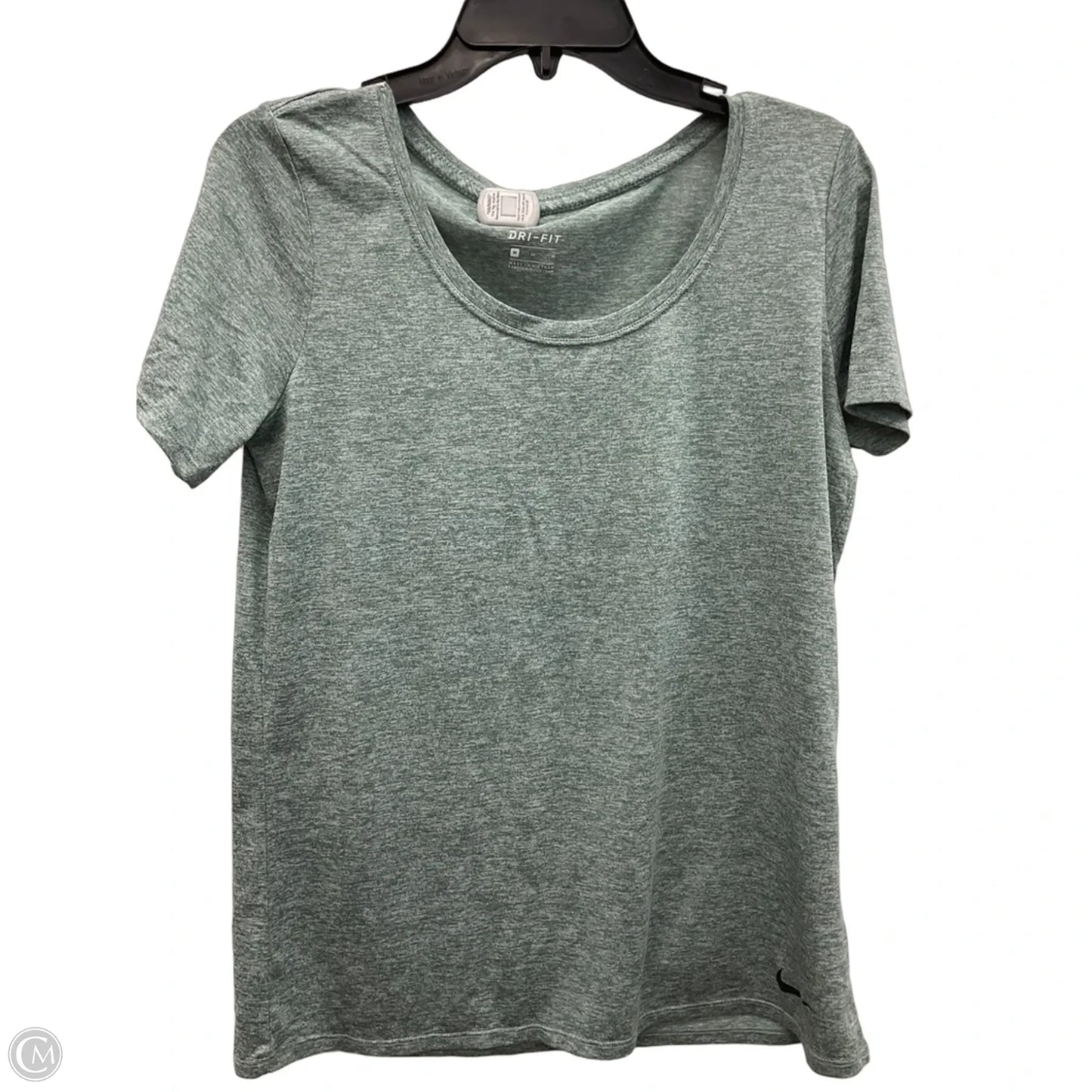 Athletic Top Short Sleeve By Nike Apparel In Green, Size: M