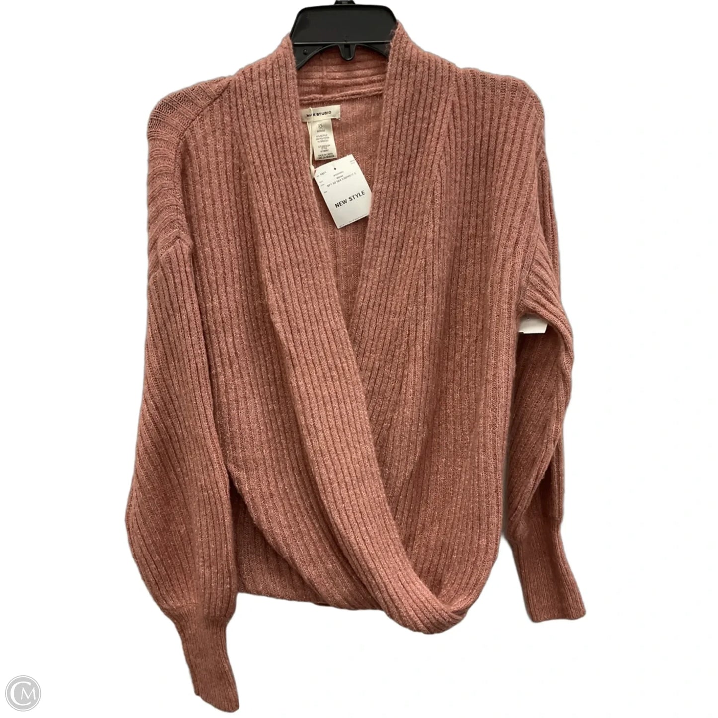 Top Long Sleeve By Max Studio In Pink, Size: S