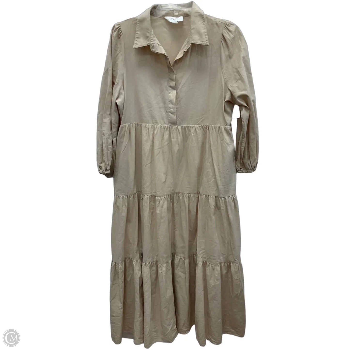 Dress Casual Maxi By Pomander Place In Tan, Size: M