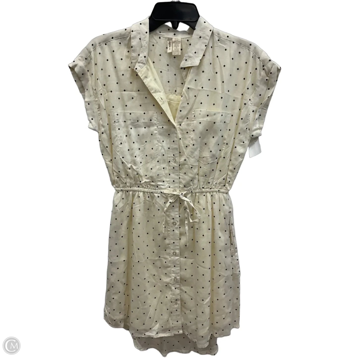 Dress Casual Short By Japna In Cream, Size: S
