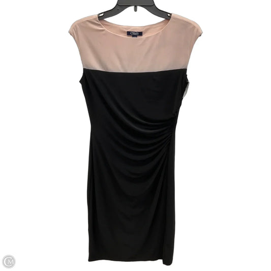 Dress Casual Midi By Chaps In Black, Size: S