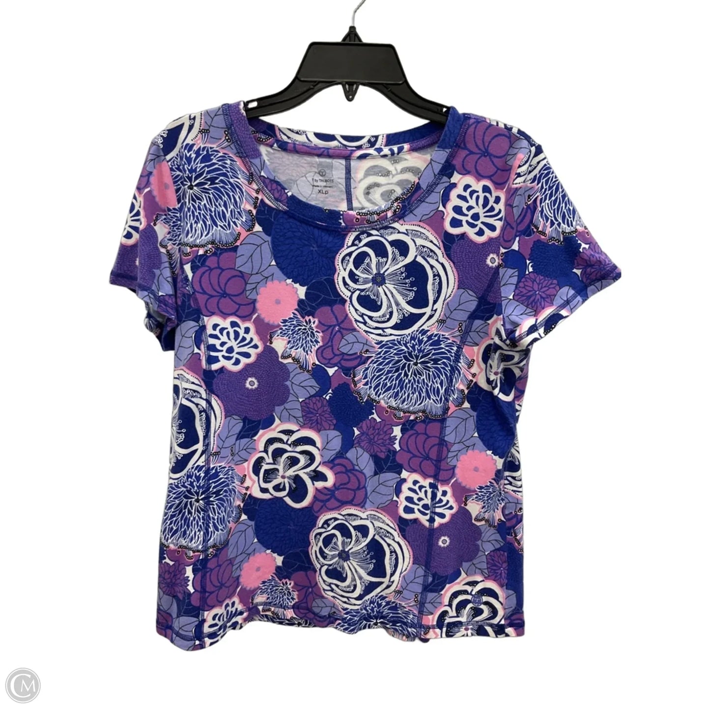 Athletic Top Short Sleeve By Talbots In Purple, Size: Xlp