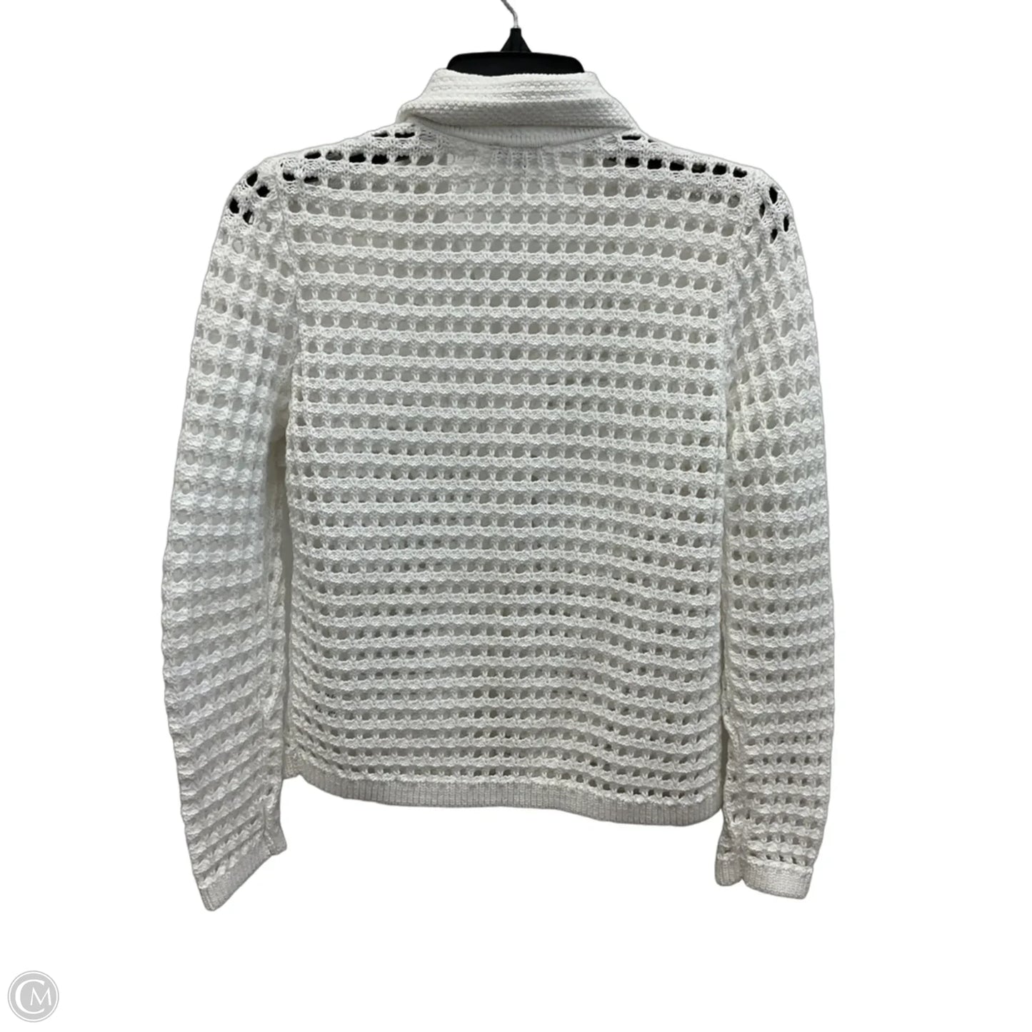 Sweater Cardigan By Talbots In White, Size: Sp