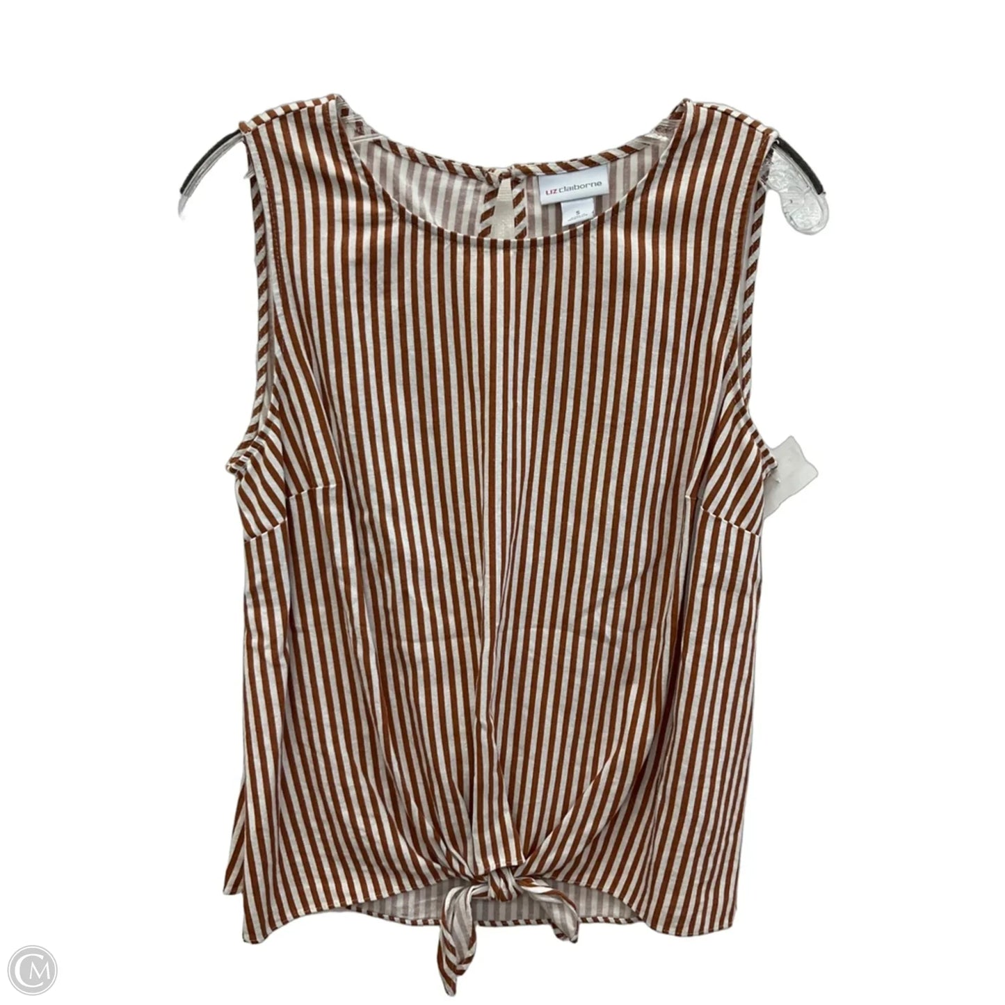 Top Sleeveless By Liz Claiborne In Orange, Size: S