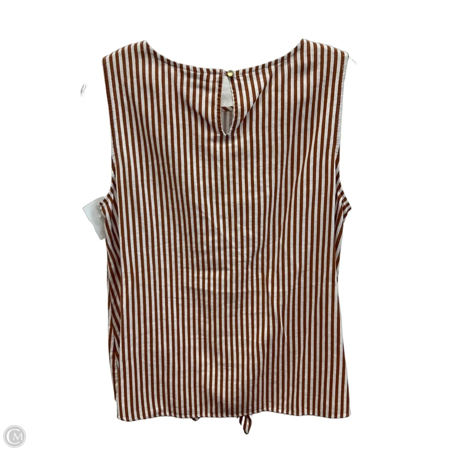Top Sleeveless By Liz Claiborne In Orange, Size: S
