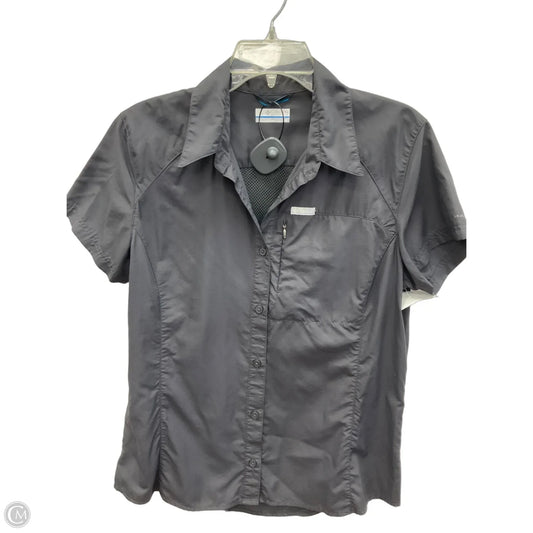 Athletic Top Short Sleeve By Columbia In Grey, Size: L