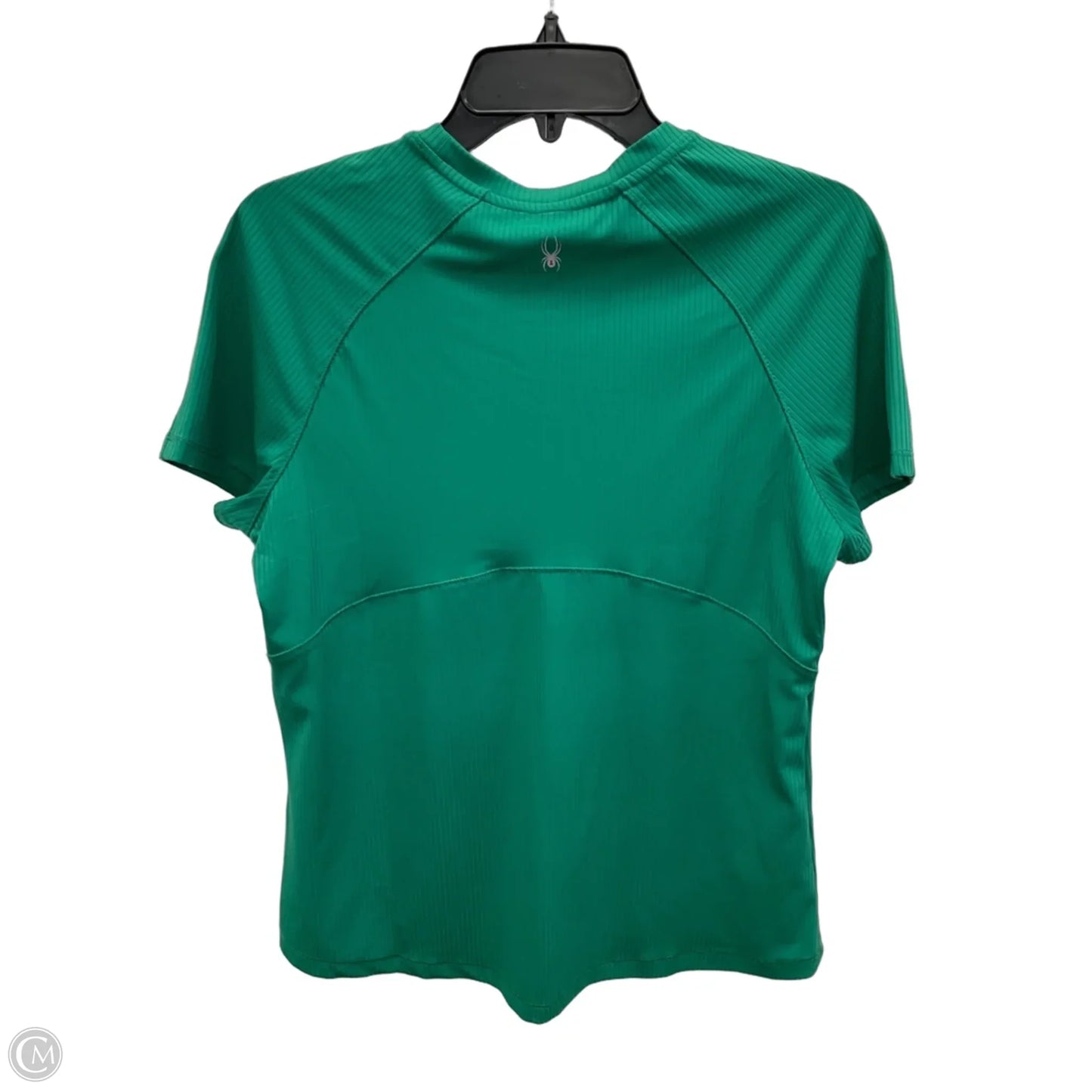 Athletic Top Short Sleeve By Spyder In Green, Size: M