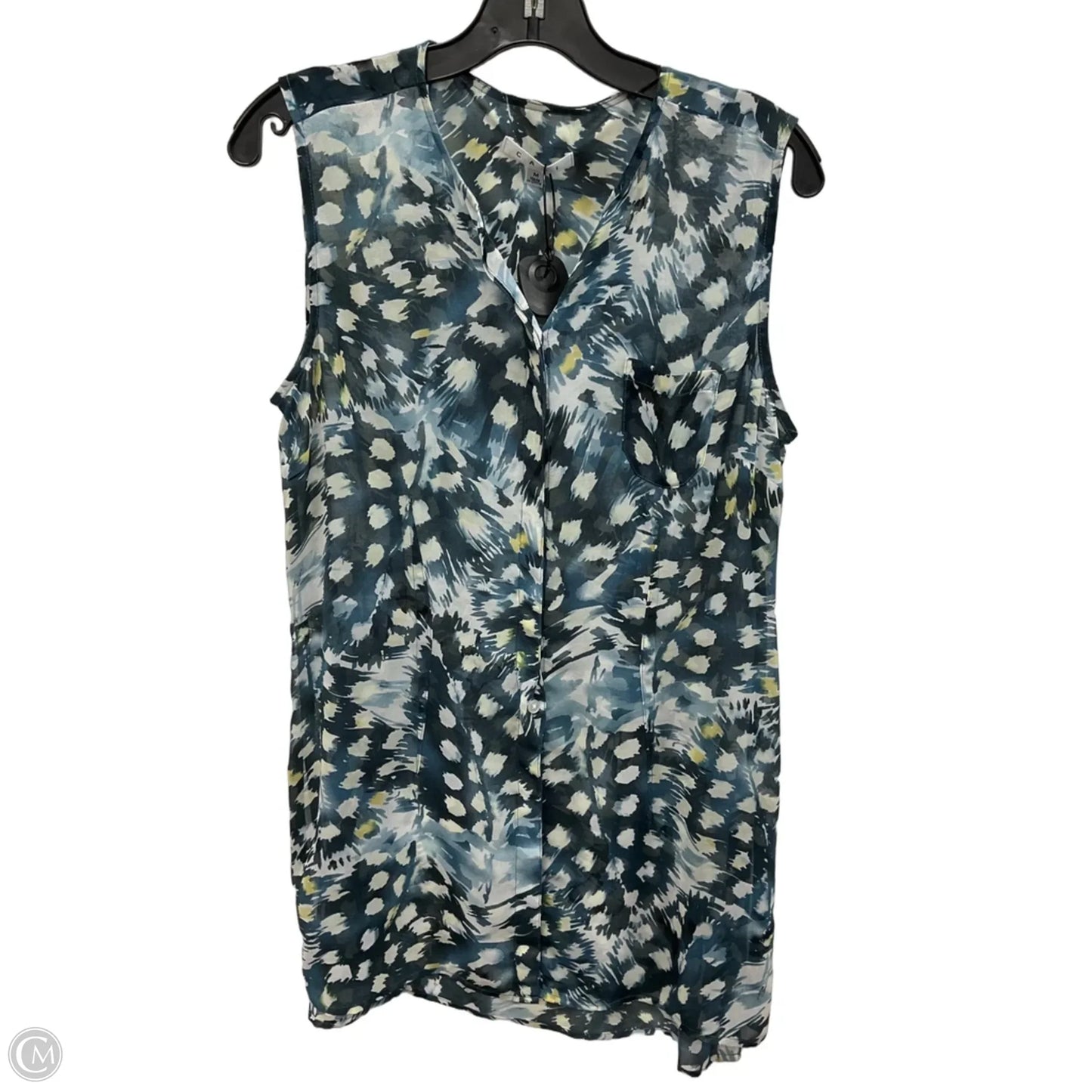 Tunic Sleeveless By Cabi In Blue, Size: M